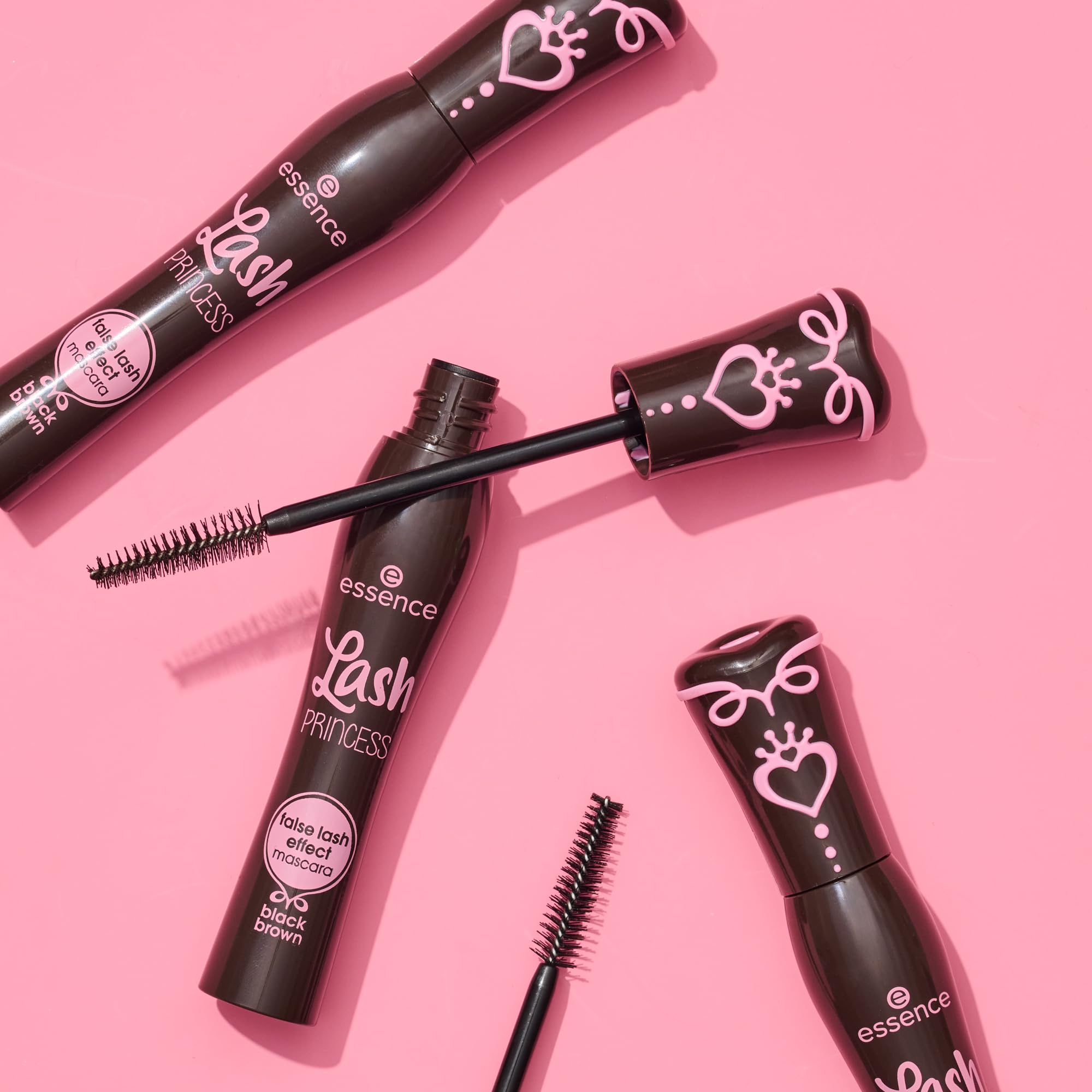 essence Lash Princess Brown Mascara 3-Pack – Intense Volume, Length & Definition | Vegan, Cruelty-Free & Paraben Free