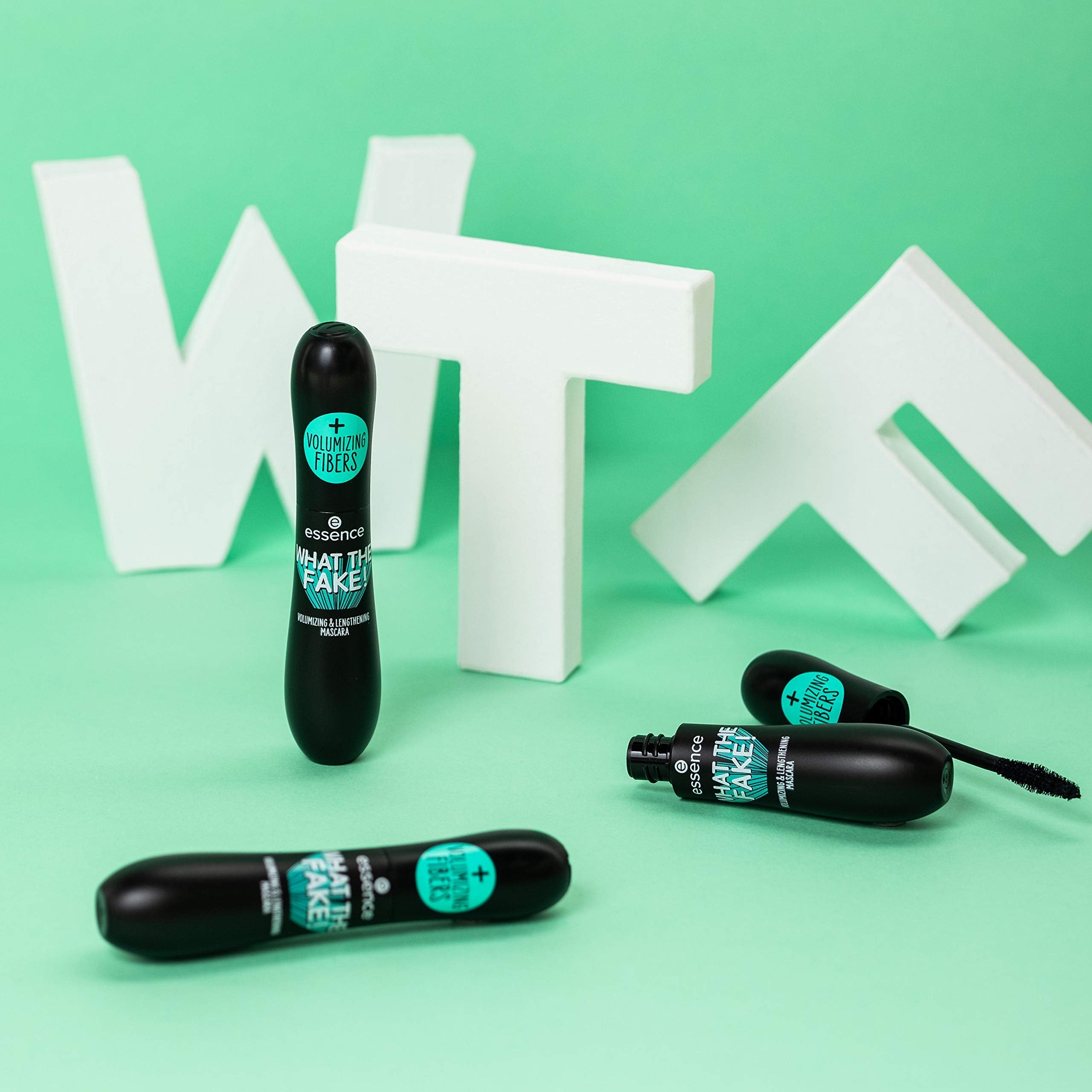 essence | What the Fake! Volumizing & Lengthening Fiber Mascara | 3-Pack – Paraben Free & Cruelty Free