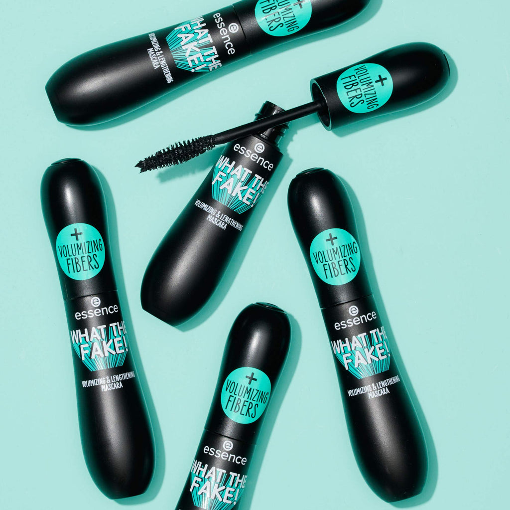 essence | What the Fake! Volumizing & Lengthening Fiber Mascara | 3-Pack – Paraben Free & Cruelty Free
