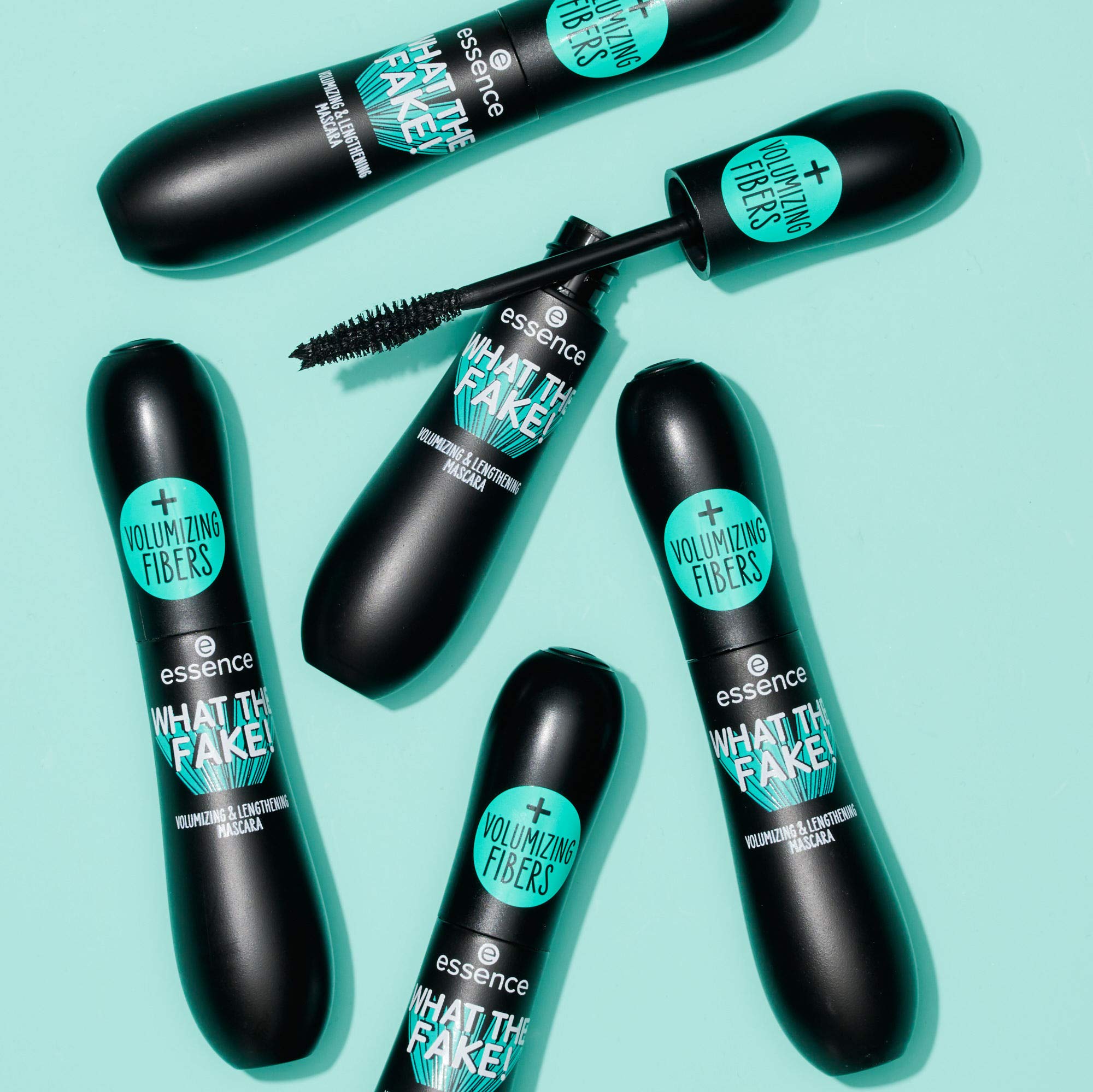 essence | What the Fake! Volumizing & Lengthening Fiber Mascara | 3-Pack – Paraben Free & Cruelty Free