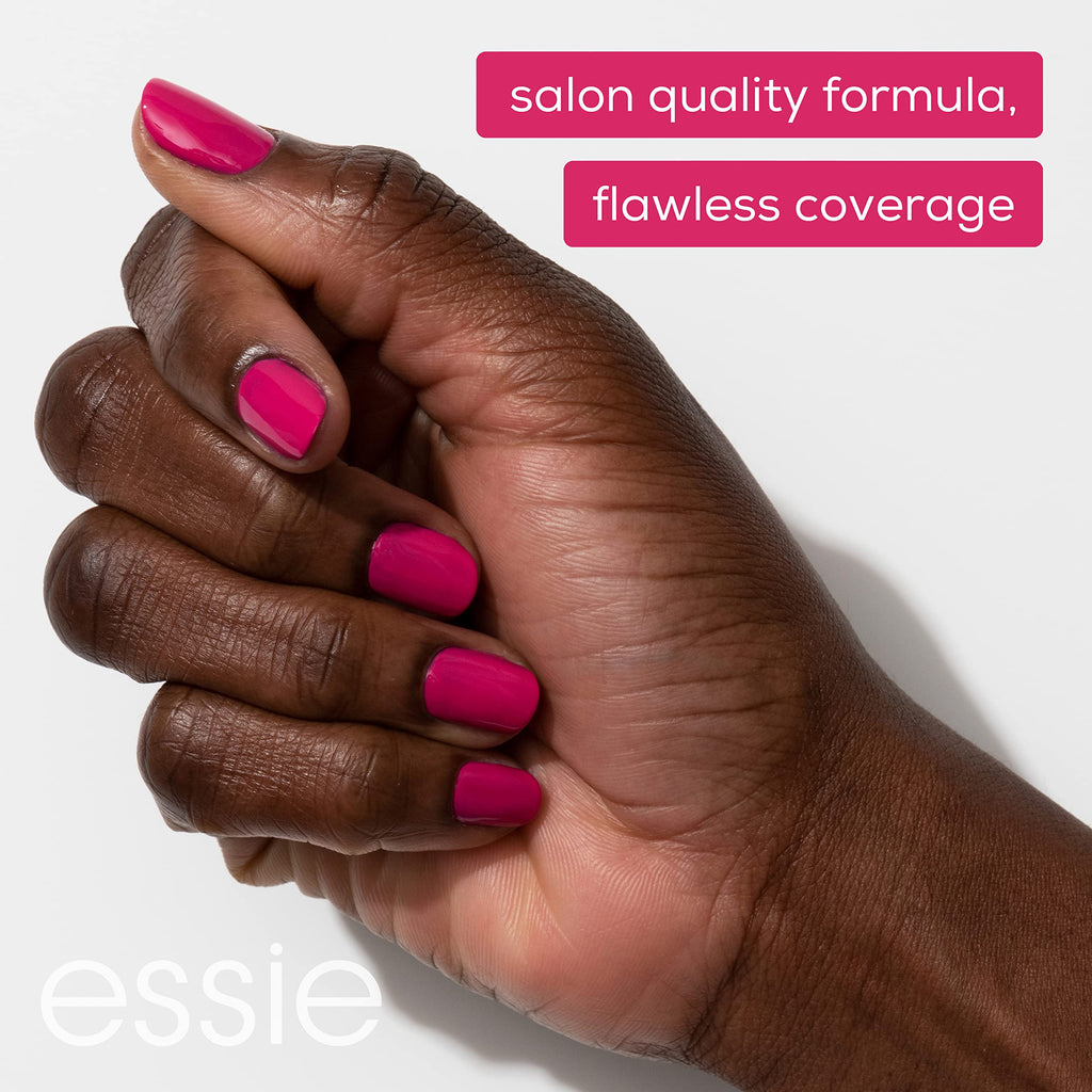 essie Nail Polish Limited Edition Summer 2021 – Electric Pink Pearl Finish, Pucker Up (0.46 fl oz)