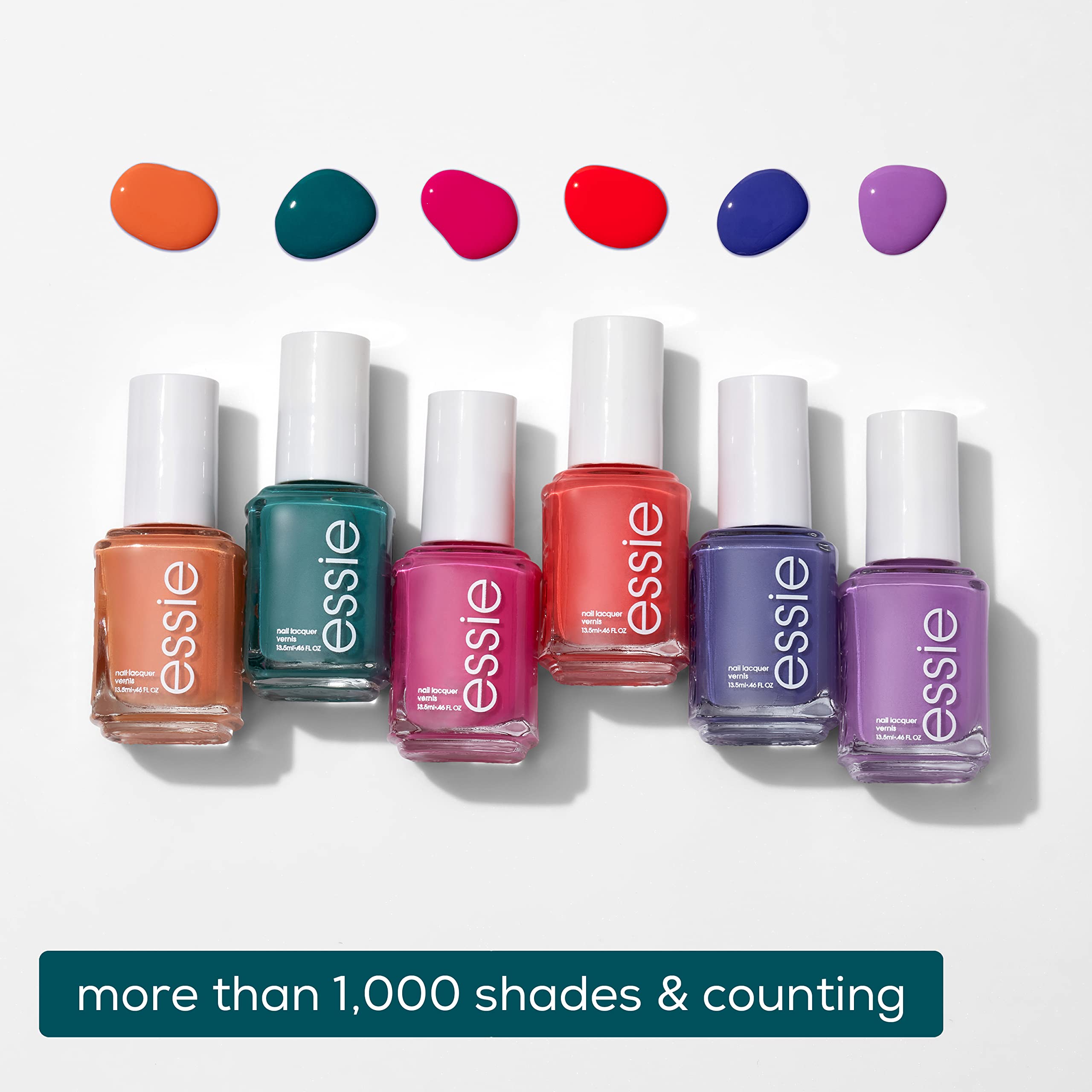 essie Nail Polish Limited Edition Summer 2021 – Electric Pink Pearl Finish, Pucker Up (0.46 fl oz)