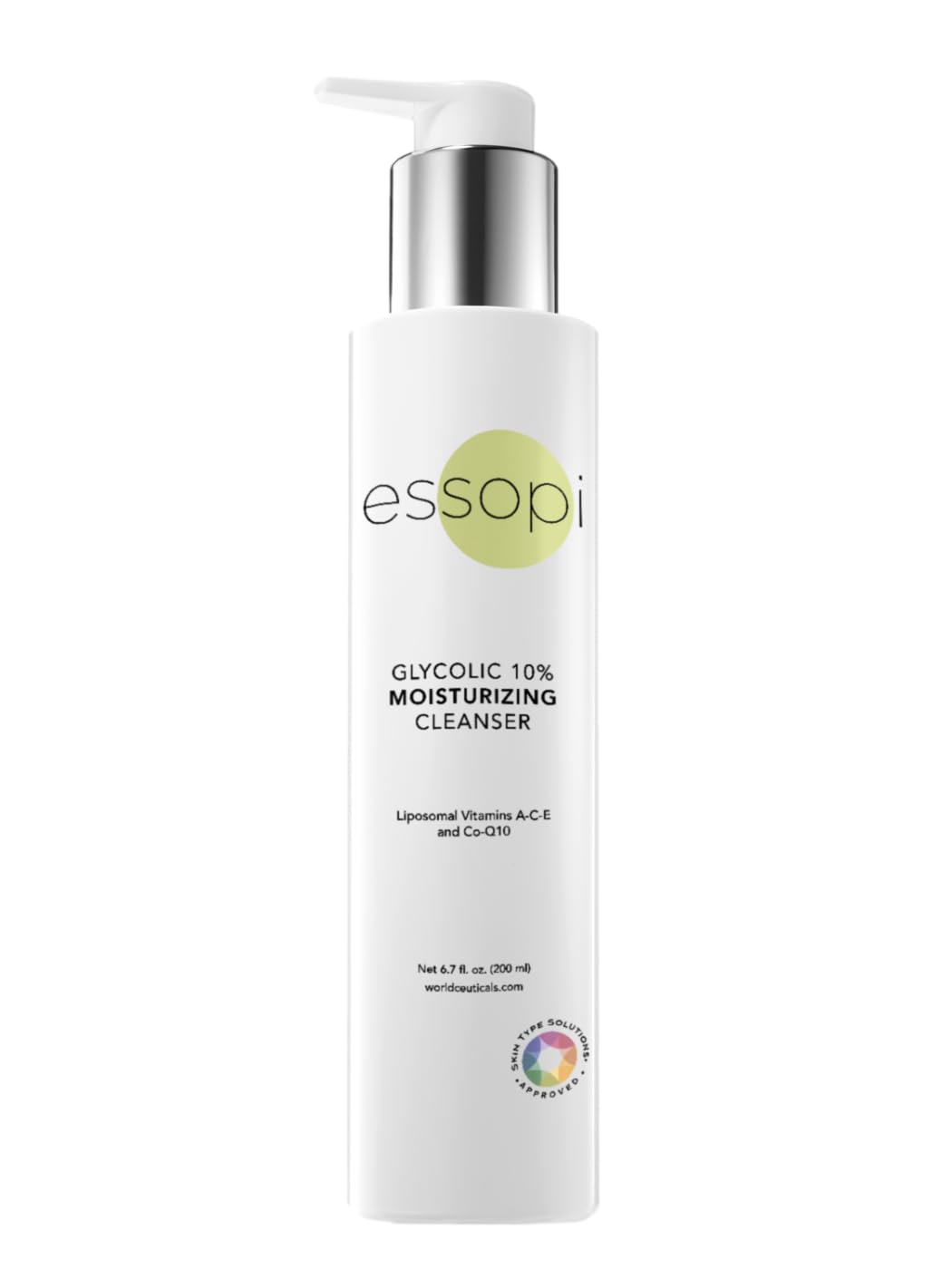 essopi Glycolic 10% Moisturizing Cleanser | Gentle Exfoliating Cleanser 6.7 fl oz