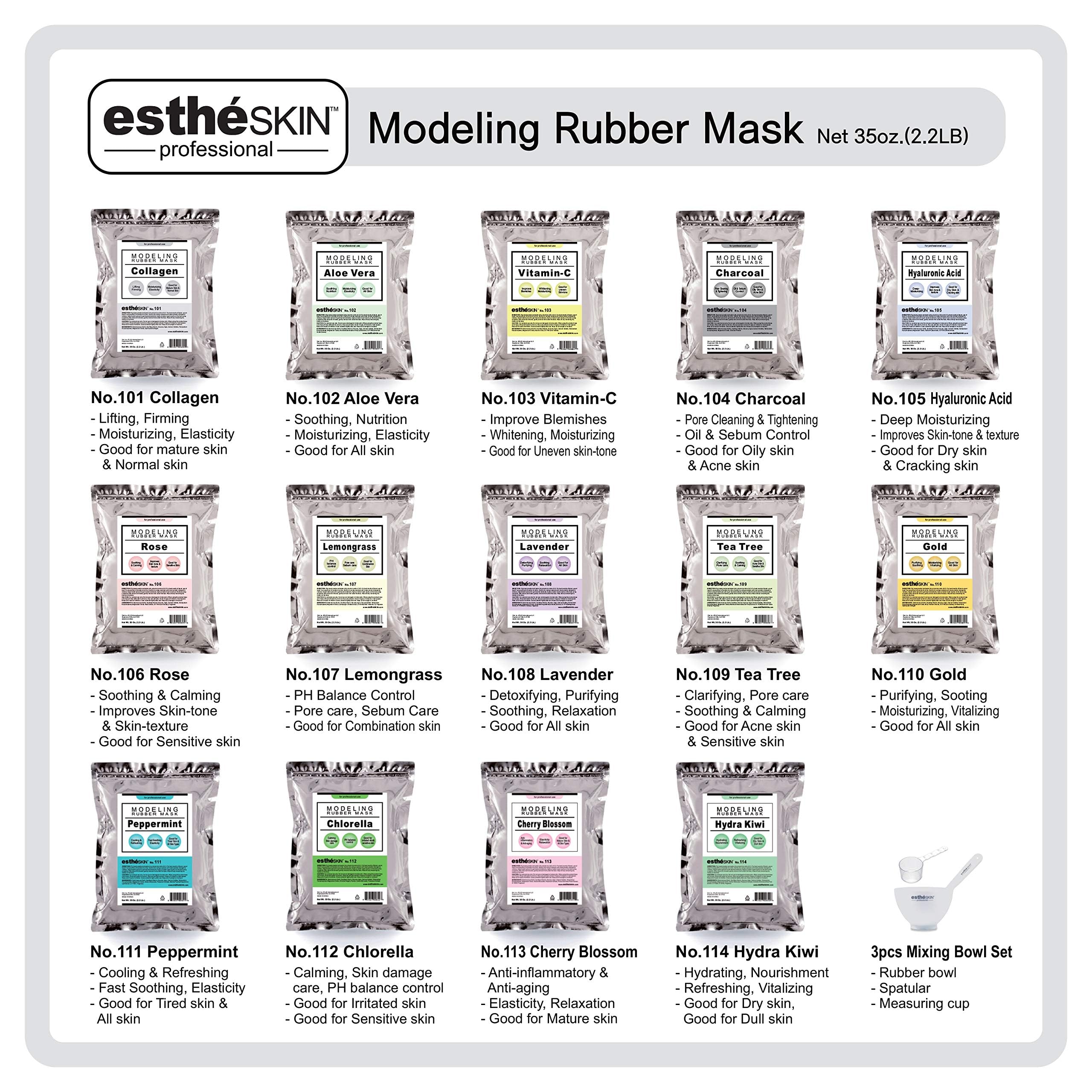 estheSKIN No.101 Collagen Peel-Off Modeling Mask, 35oz – Lifting, Hydration & Firmness