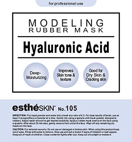 estheSKIN No.105 Hyaluronic Acid Modeling Mask Powder – 2 Pack, 35 oz Each | Pro Facial Treatment
