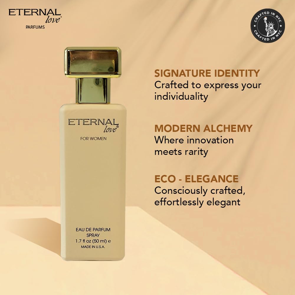 Eternal Love for Women – Long Lasting Floral EDP with Peach & Sandalwood | 1.7oz