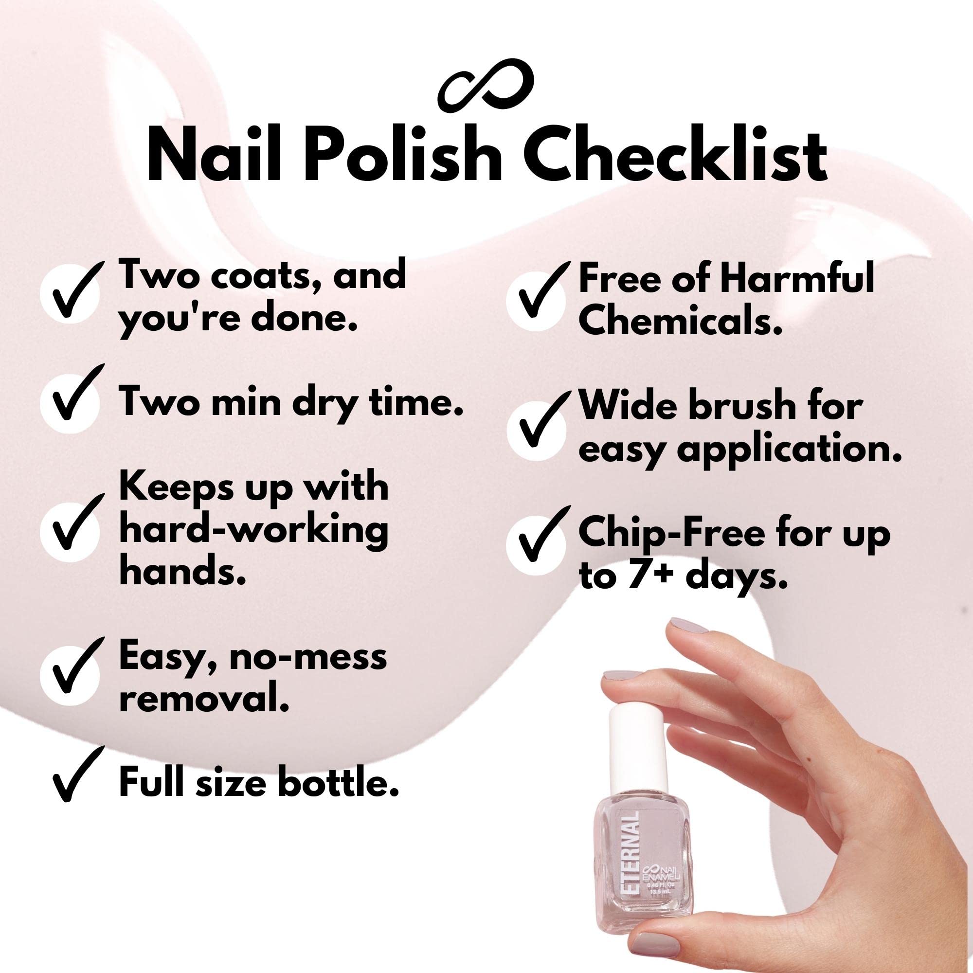 Eternal Pastel Nail Polish Set – Classic Me (Set of 5, 13.5 mL each) Made in USA