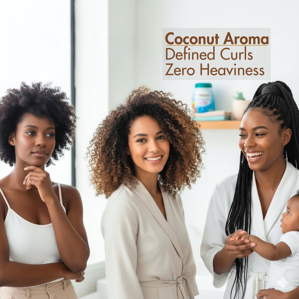 ETNIKER AFRO HAIR CARE Caribe Leave-In Conditioner for Curly Hair | Hydrating Curl Cream & Hair Mask (33 oz)
