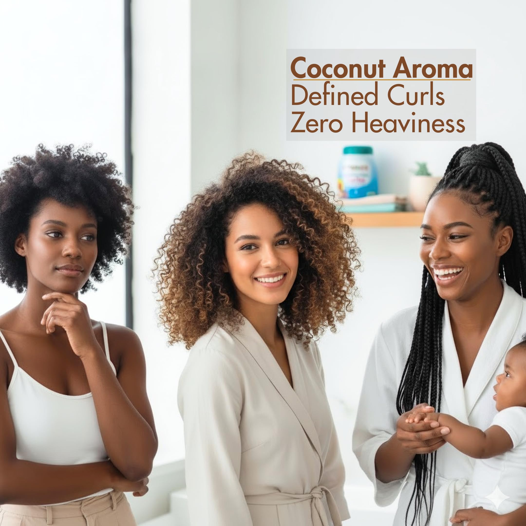 ETNIKER AFRO HAIR CARE Caribe Leave-In Conditioner for Curly Hair | Hydrating Curl Cream & Hair Mask (33 oz)