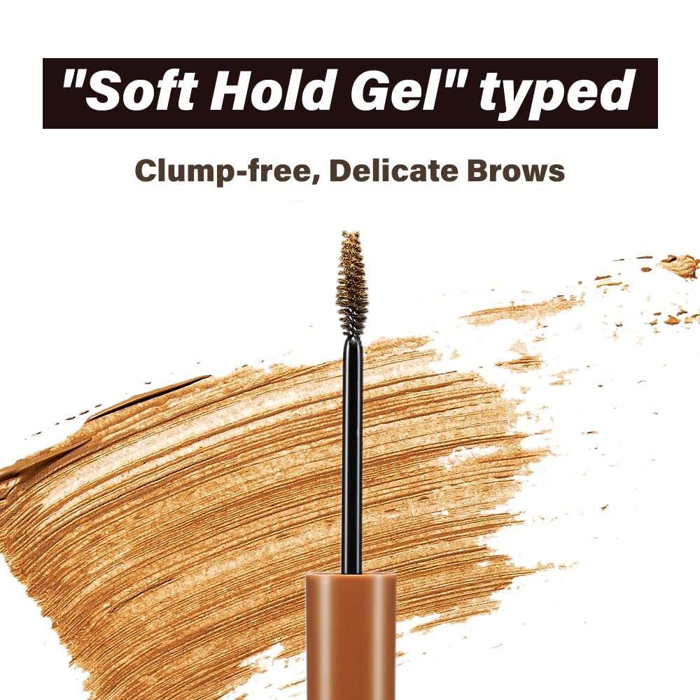 ETUDE Color My Brows Brow Mascara – 3D Natural Color, Moisturizing Brow Care, Light Brown