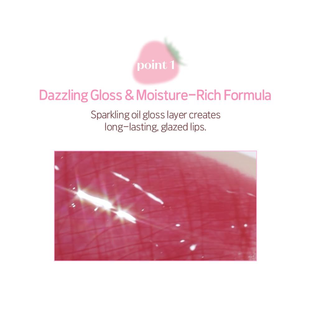 ETUDE Dear Darling Oil Tint #7 Honey Vanilla – Hydrating Lip Oil Gloss 4.2g