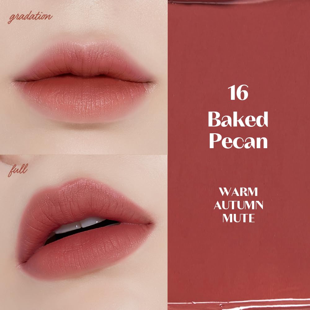 ETUDE Fixing Tint #16 Baked Pecan – Long-Lasting Matte Lip Stain (4g) | Waterproof & High Pigment