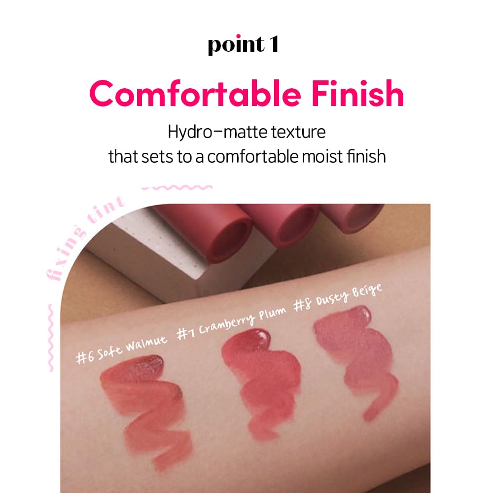 ETUDE Fixing Tint #16 Baked Pecan – Long-Lasting Matte Lip Stain (4g) | Waterproof & High Pigment