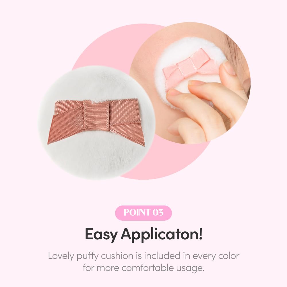 ETUDE Lovely Cookie Blusher – Apricot Peach Mousse 4g | Glowing, Long-Lasting Powder Blush