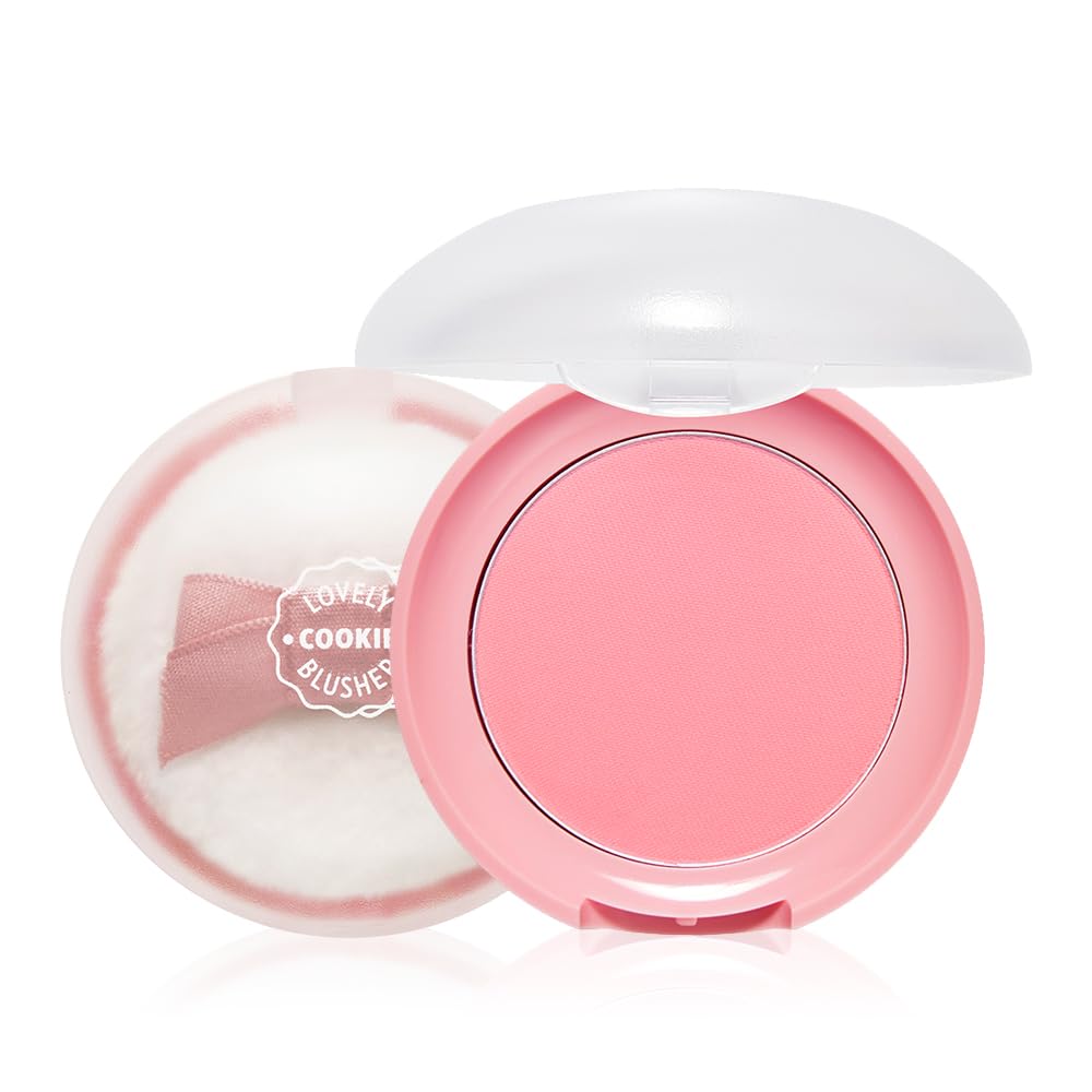 ETUDE Lovely Cookie Blusher Grapefruit Jelly 4g | Glowing, Long-Lasting Cheek Color