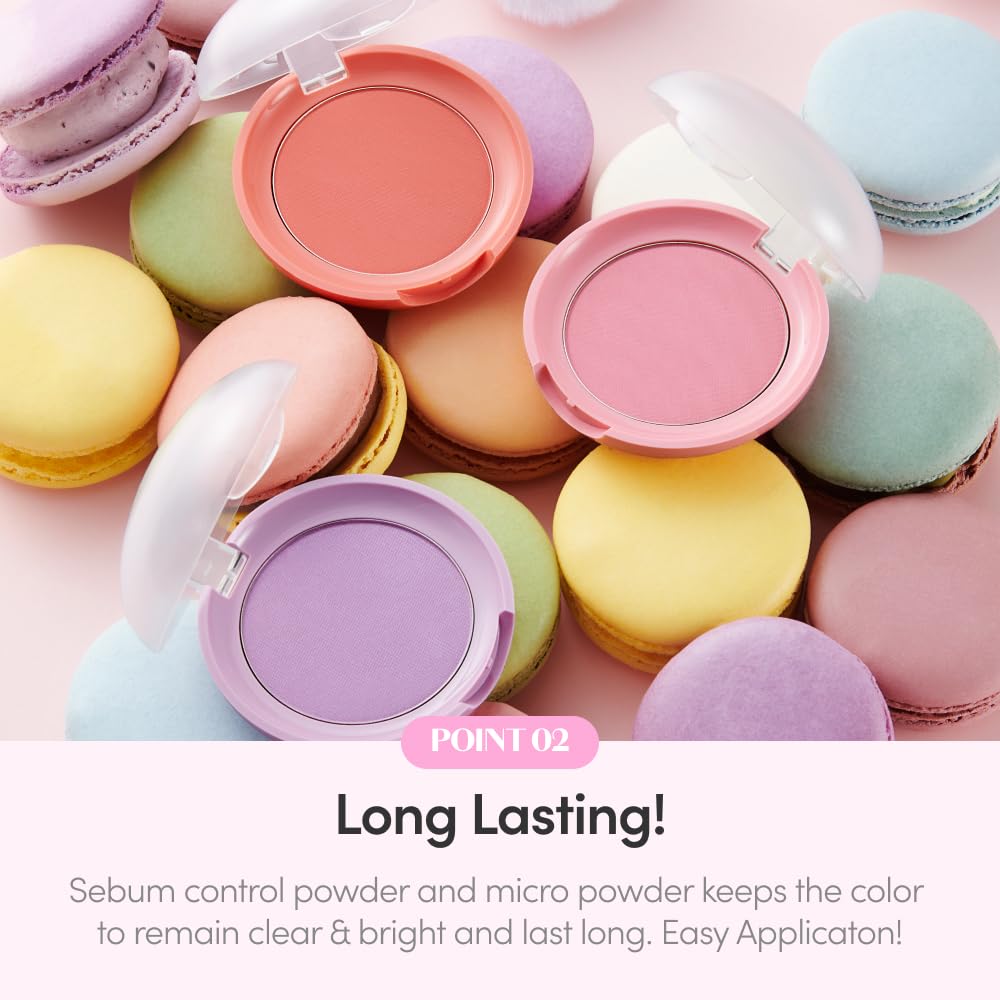 ETUDE Lovely Cookie Blusher Grapefruit Jelly 4g | Glowing, Long-Lasting Cheek Color