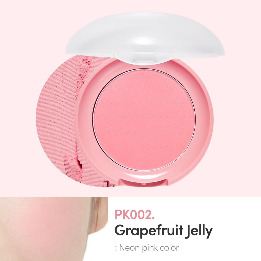 ETUDE Lovely Cookie Blusher Grapefruit Jelly 4g | Glowing, Long-Lasting Cheek Color