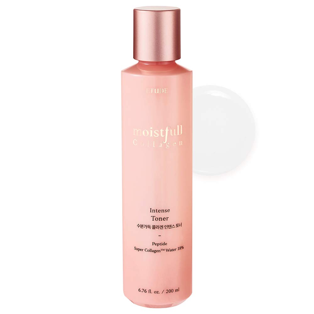 ETUDE Moistfull Collagen Intense Facial Toner 200ml | Hydrating Low-Molecular Peptide Toner