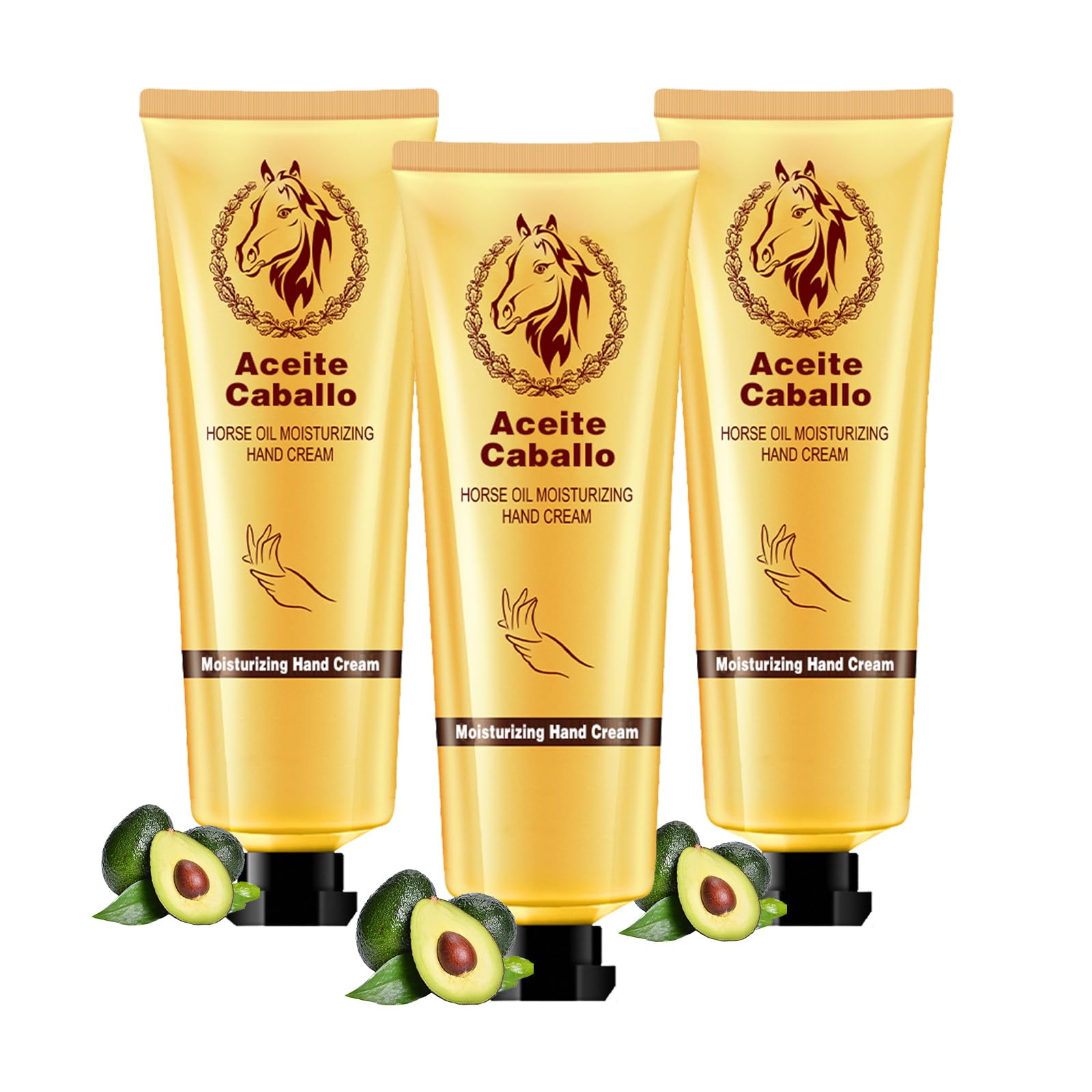 ETUIH Hand Healing Cream with Horse Oil – Removes Spots, Rejuvenates Hands (3-Piece Set)