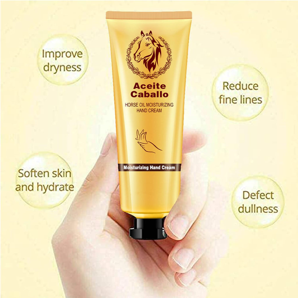 ETUIH Hand Healing Cream with Horse Oil – Removes Spots, Rejuvenates Hands (3-Piece Set)