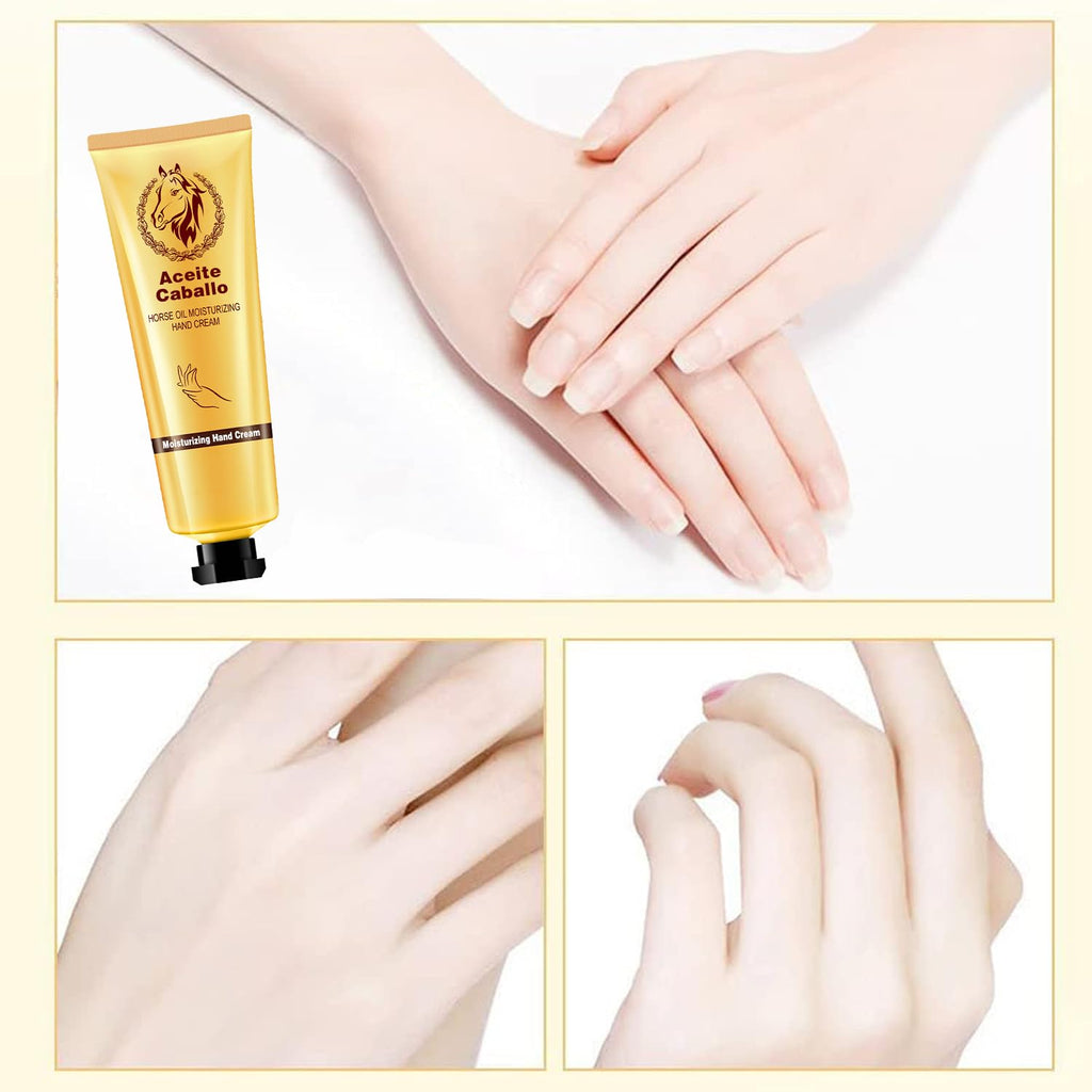 ETUIH Hand Healing Cream with Horse Oil – Removes Spots, Rejuvenates Hands (3-Piece Set)