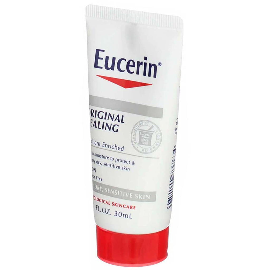 Eucerin Original Moisturizing Lotion 1 oz – Pack of 2 | Fragrance-Free Hydration for Very Dry and Sensitive Skin