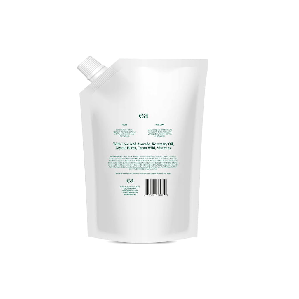 Eva + Avo Hydrating Body Wash – Gentle Moisturizing Cleanser for Dry & Sensitive Skin, 32 oz