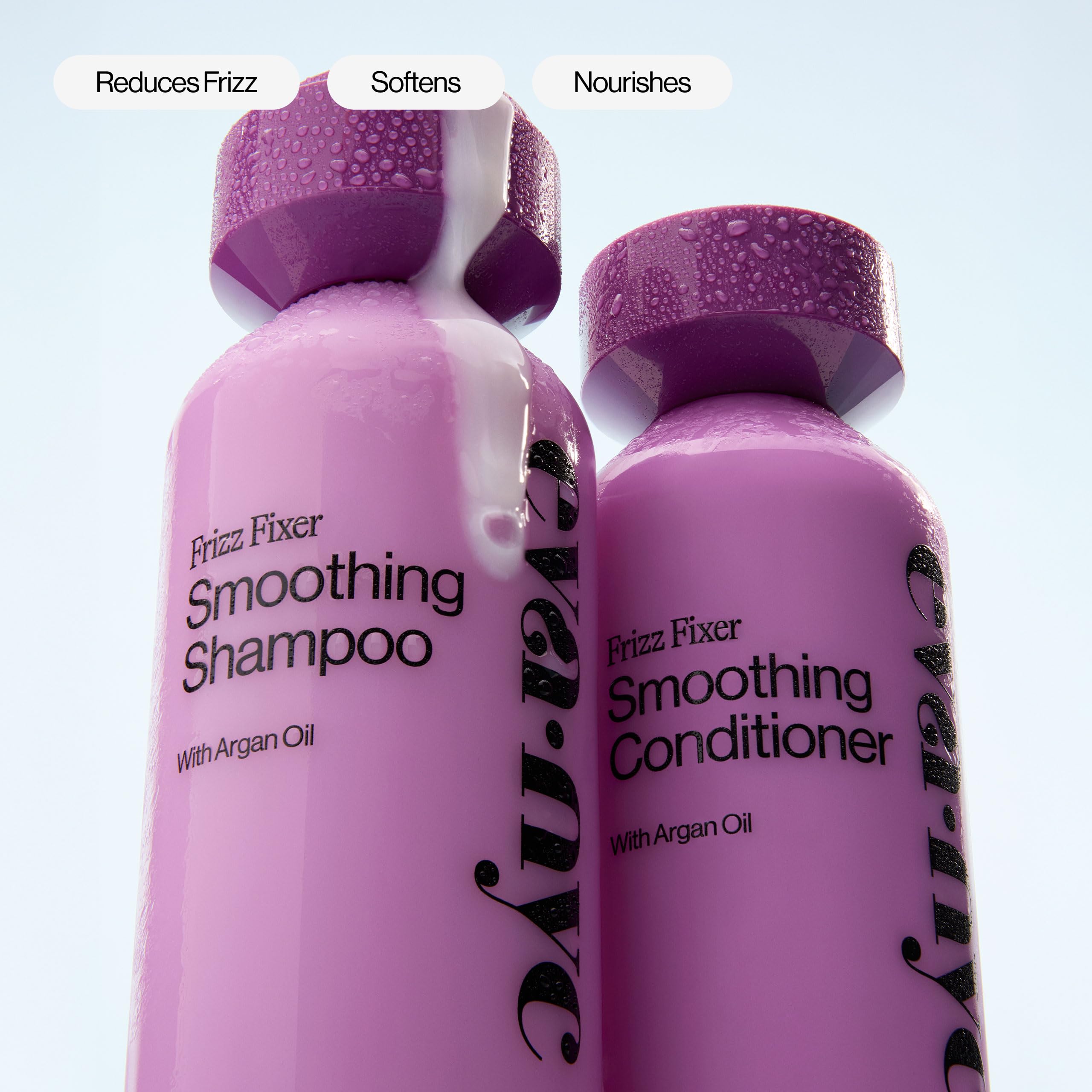 Eva NYC Anti-Frizz Shampoo with Argan & Sunflower Oil – Frizz Control for Medium to Thick Hair