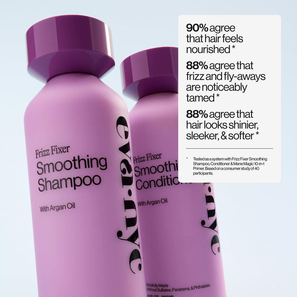 Eva NYC Anti-Frizz Shampoo with Argan & Sunflower Oil – Frizz Control for Medium to Thick Hair