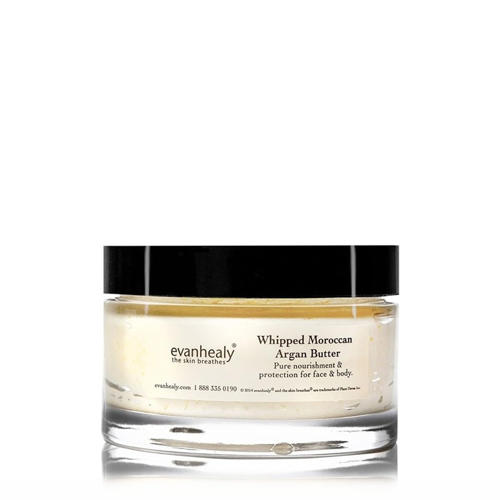 evanhealy Whipped Moroccan Argan Butter – Organic Shea, Argan Oil & Lavender for Dehydrated Skin