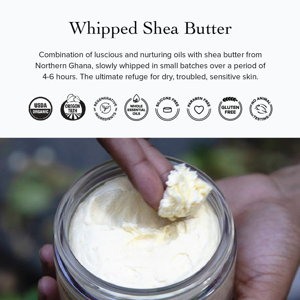 evanhealy Whipped Moroccan Argan Butter – Organic Shea, Argan Oil & Lavender for Dehydrated Skin