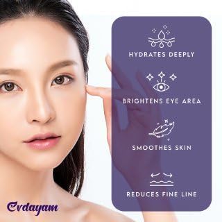 Evdayam Eye Cream with Caffeine – 2-Pack Under-Eye Brightener Stick for Dark Circles & Puffiness