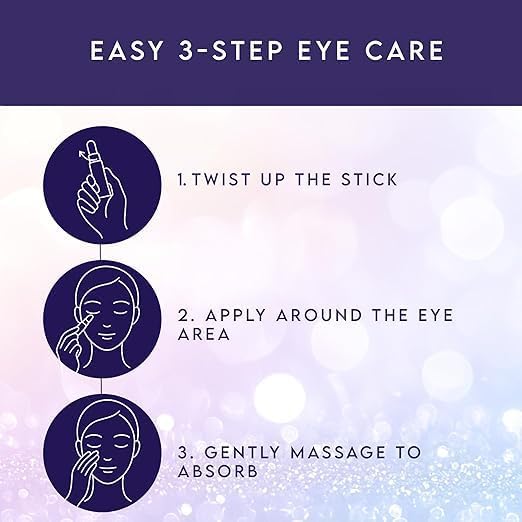 Evdayam Eye Cream with Caffeine – 2-Pack Under-Eye Brightener Stick for Dark Circles & Puffiness
