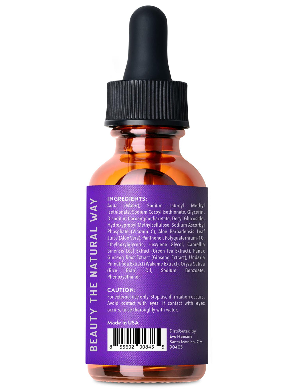 Eve Hansen Hydrating Hyaluronic Serum with Vitamin C, E & Green Tea | 72% Organic, Anti-Wrinkle