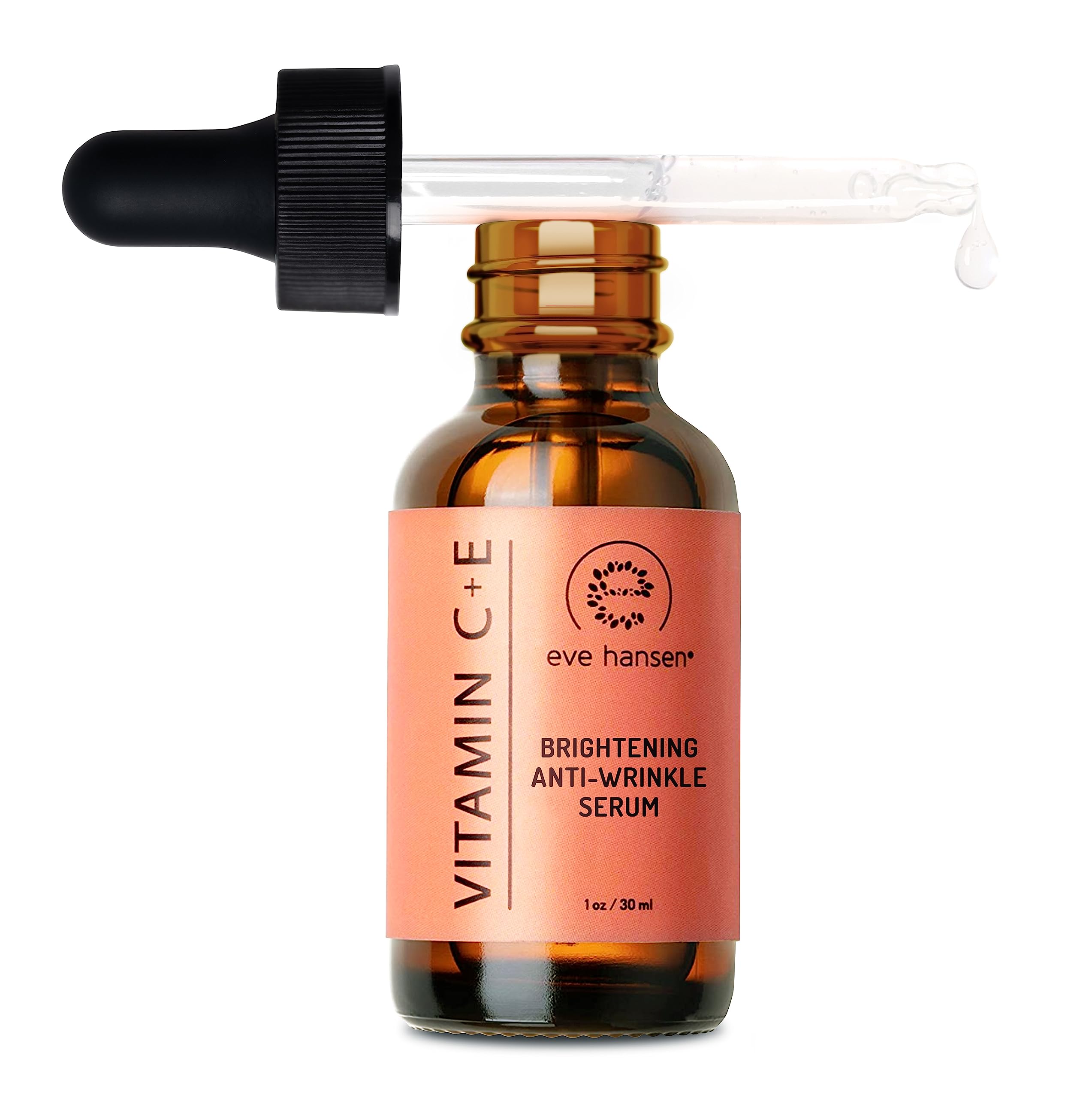 Eve Hansen Vitamin C Serum for Face | Hyaluronic Acid, Aloe Vera & Vitamin E | 1 oz