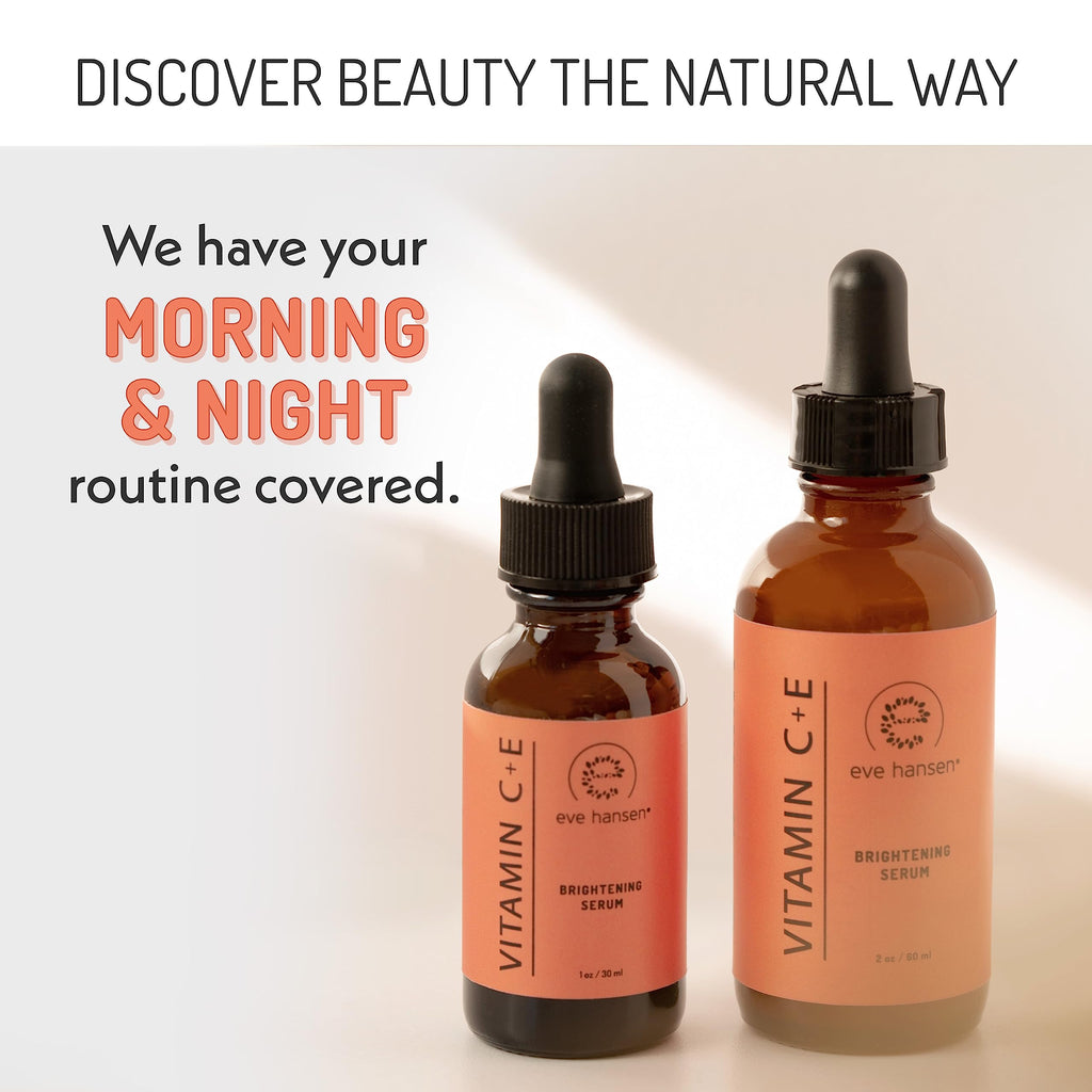 Eve Hansen Vitamin C Serum for Face | Hyaluronic Acid, Aloe Vera & Vitamin E | 1 oz