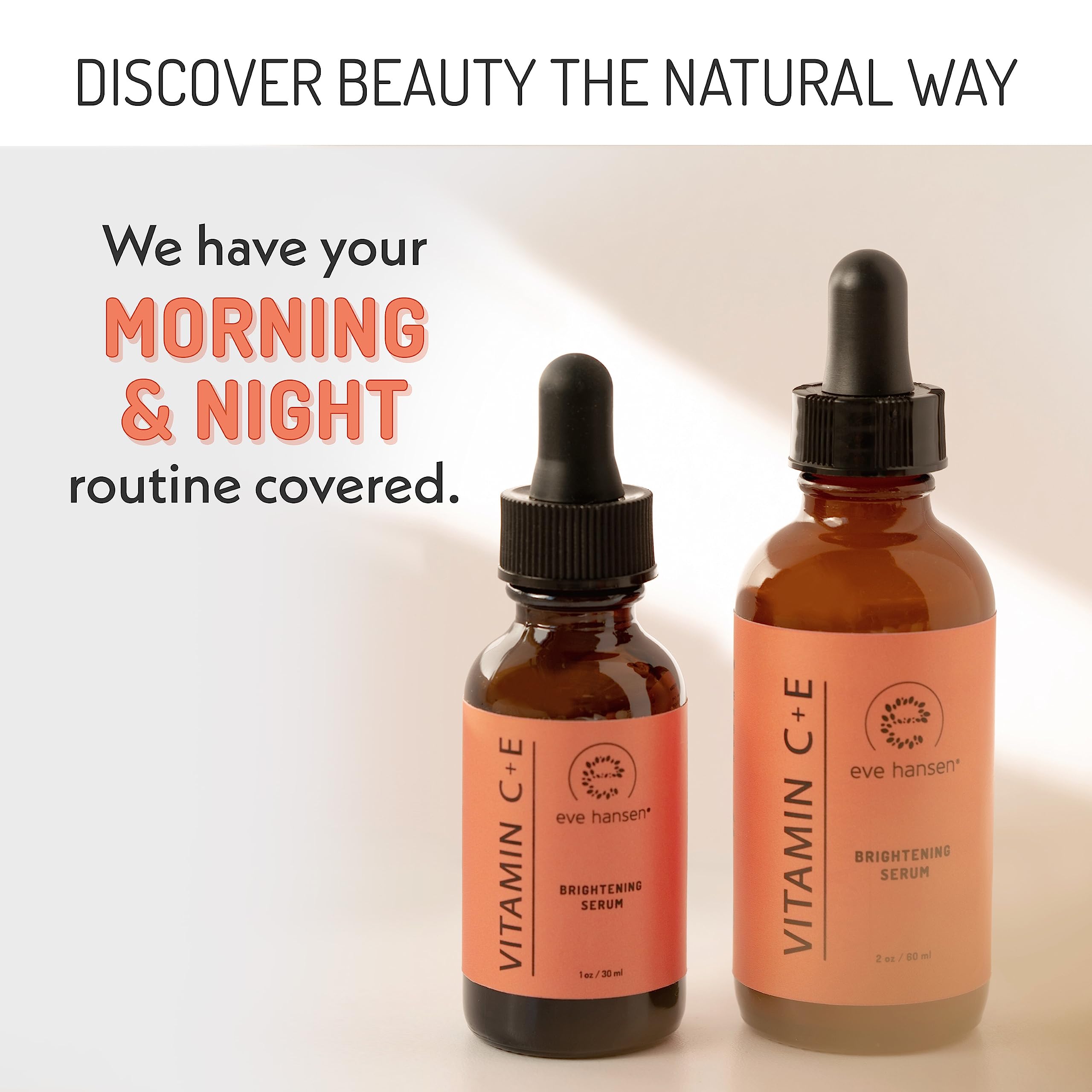 Eve Hansen Vitamin C Serum for Face | Hyaluronic Acid, Aloe Vera & Vitamin E | 1 oz