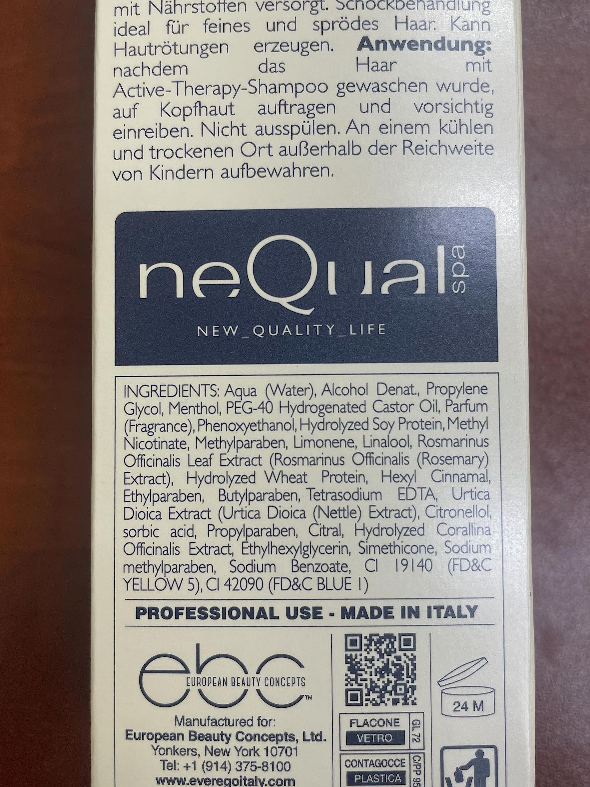 Ever Ego Nequal Intensive Energizing Lotion – 125 ml / 4 oz