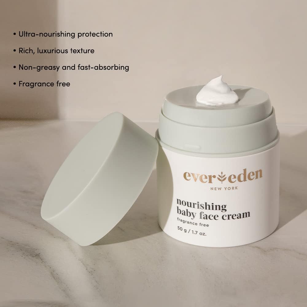 Evereden Dry Relief DUO — Face Cream & Lip Balm for Deep Hydration (1.7oz + 0.13oz) | Clean, Vegan & Baby-Safe