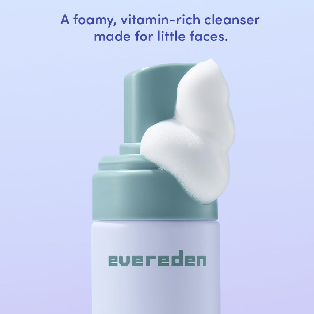 Evereden Fragrance Free Kids Face Wash – 3.4 oz | Gentle Unscented Cleanser for Sensitive Skin
