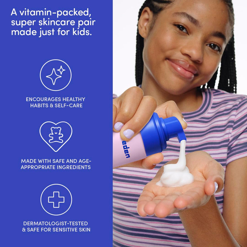 Evereden Happy Kids Routine: Multi-Vitamin Face Wash & Peach Lip Oil