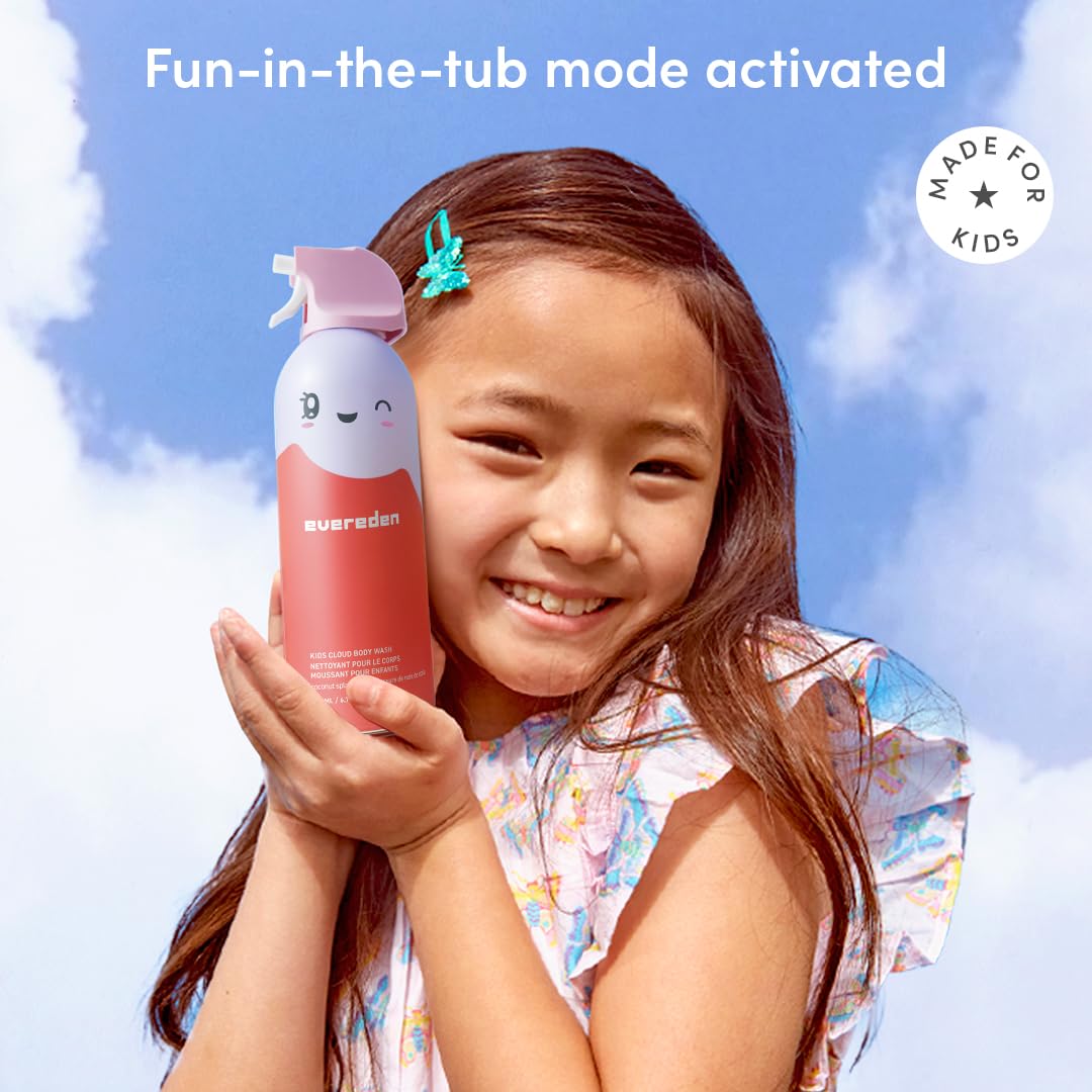 Evereden Kids Foam Soap – Cloud Body Wash (Juicy Citrus & Coconut Splash) | Gentle, Playful Bath Time