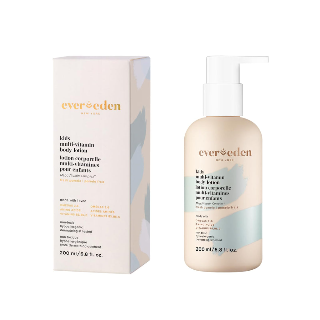 Evereden Kids Multi-Vitamin Body Lotion – Gentle, Non-Toxic Hydration with Fresh Pomelo (6.8 oz)