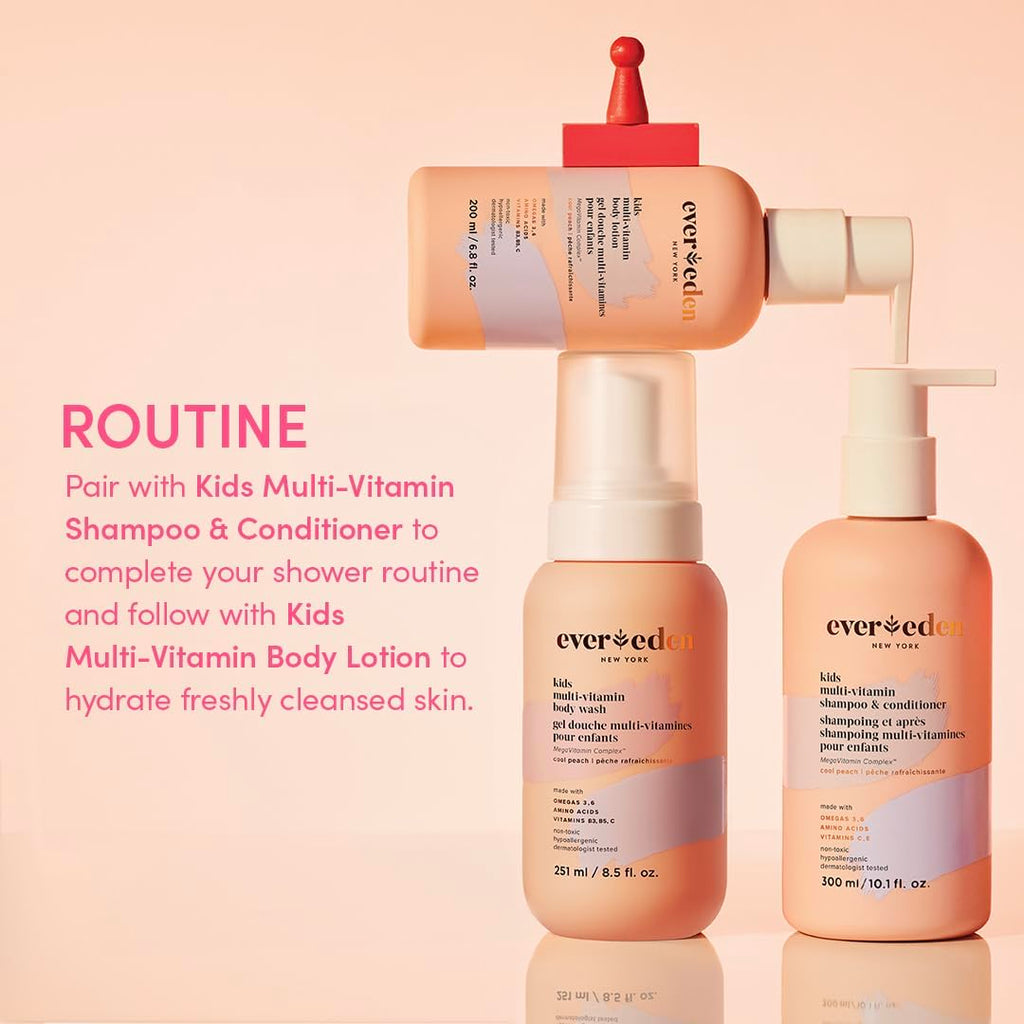 Evereden Kids Multi-Vitamin Body Lotion – Gentle, Non-Toxic Hydration with Fresh Pomelo (6.8 oz)