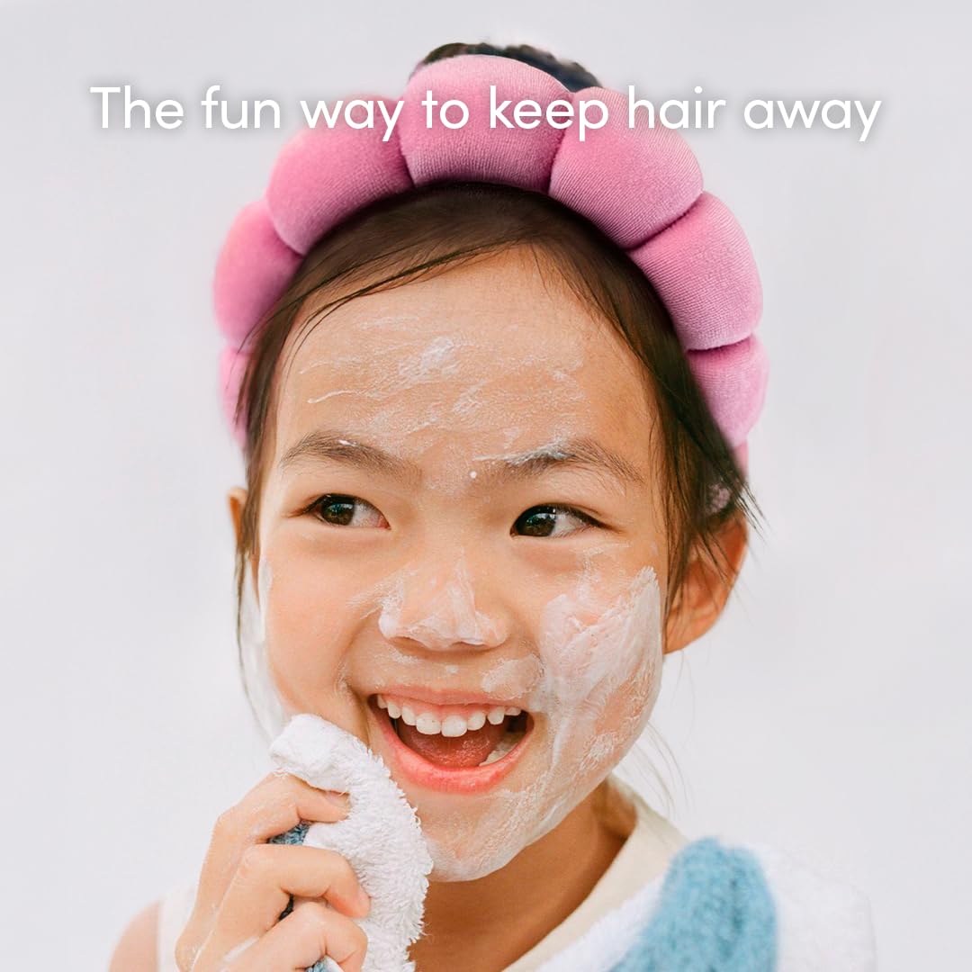 Evereden Kids Spa Headband – Soft Terry Fabric Headbands for Face Washing & Fun