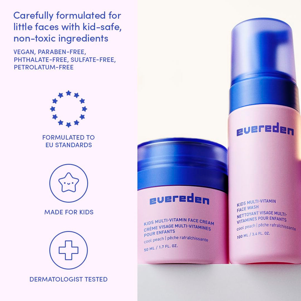 Evereden Kids Travel Set – Clean & Vegan 5-Piece Travel Skincare for Toddlers