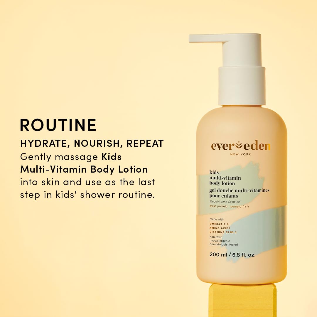 Evereden Kids Multi-Vitamin Body Lotion Melon Juice – Gentle, Non-Toxic Hydration (6.8 fl oz)