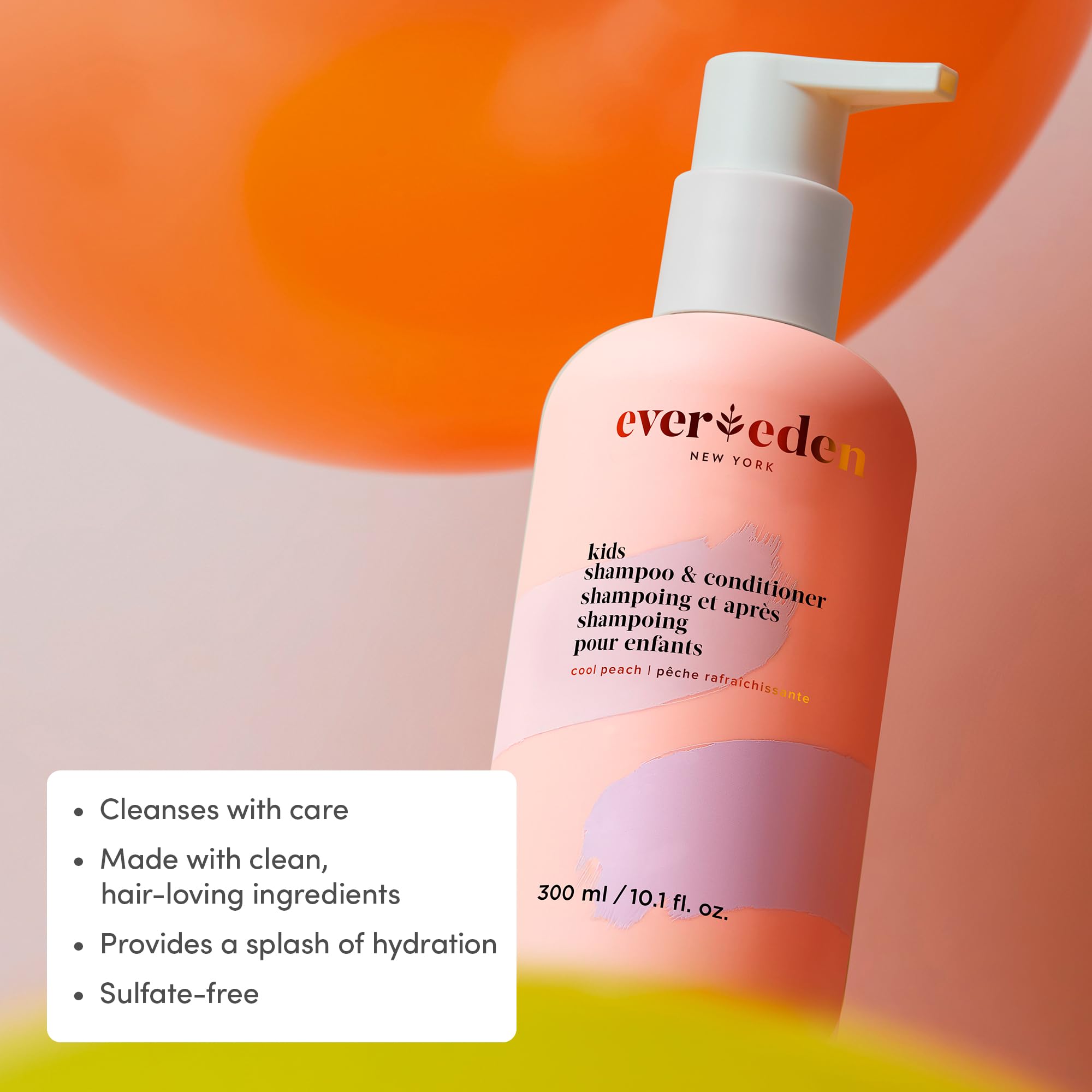 Evereden Kids Shower Essentials Set — 2-in-1 Shampoo & Conditioner + Cloud Body Wash