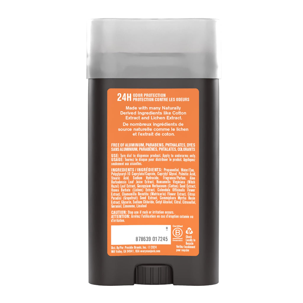 Every Man Jack Citrus + Eucalyptus Aluminum-Free Deodorant – 2-Pack, 3oz