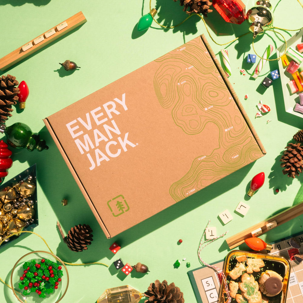 Every Man Jack Gift Set Coconut + Driftwood: Body Wash, 2-in-1 Shampoo, Deodorant & Face Wash